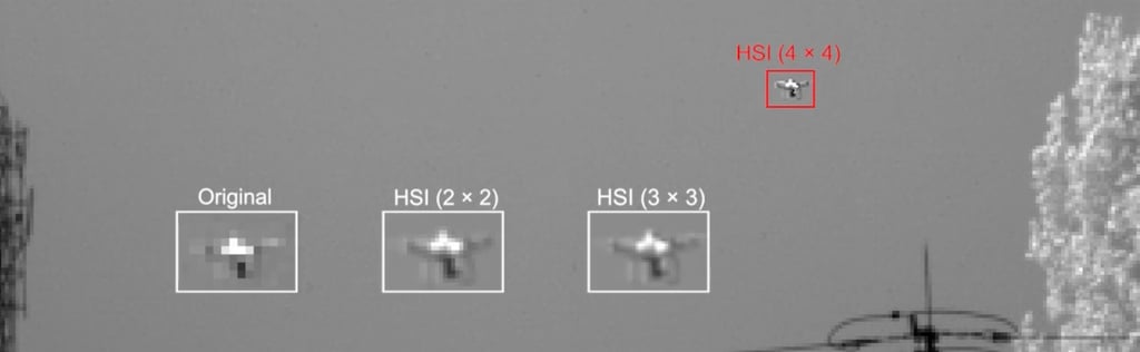 HSI utilise des algorithmes mathématiques complexes pour obtenir une image plus claire à partir des informations contenues dans les capteurs numériques. Photo : Document à distribuer